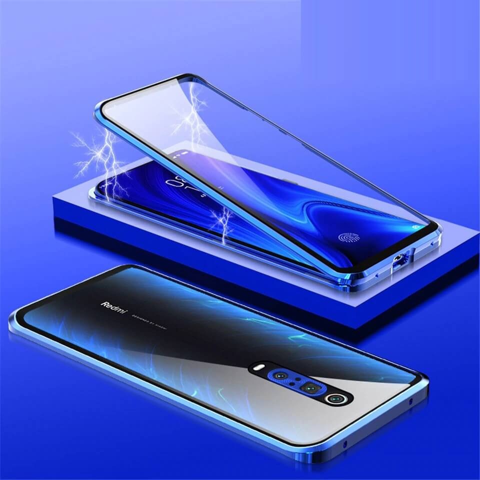 Coque Magnétique Xiaomi MI 9T Bleue Double