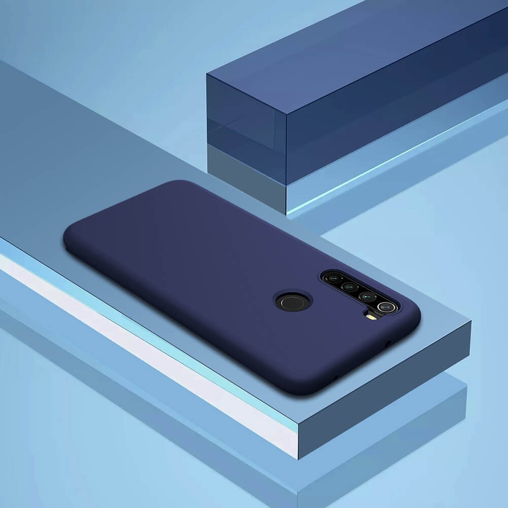 Coque Xiaomi Redmi  Note 8 Silicone Liquide Douce bleue