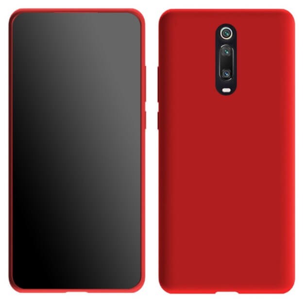 Coque Xiaomi MI 9T Silicone Liquide Douce rouge